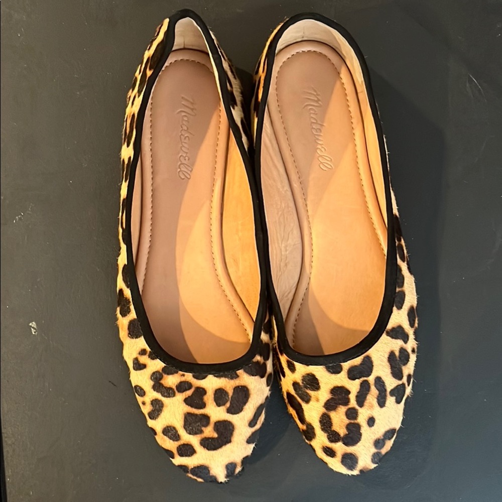 Brown and Black Animal Print Flats